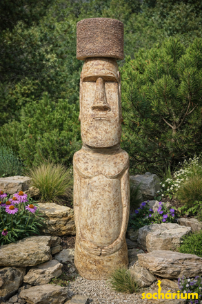 Moai s kloboukem