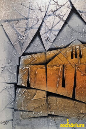 Dům v záři zapadajícího slunce