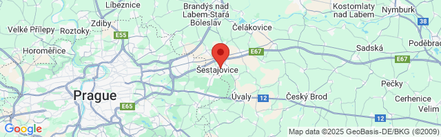 Google map: Šestajovice, Vrbová 1289